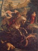 Jacopo Tintoretto St.George and the Dragon oil painting artist